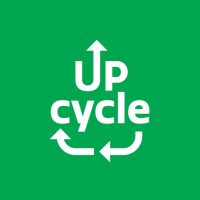 Upcycle plain green_neliö